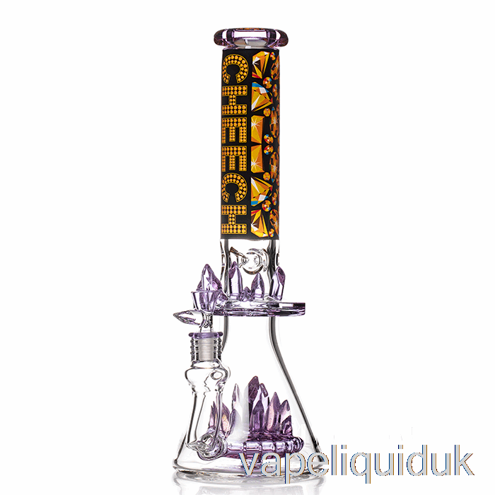 Cheech Glass Just Know We Shining Bling Bling Bong Purple Vape Juice
